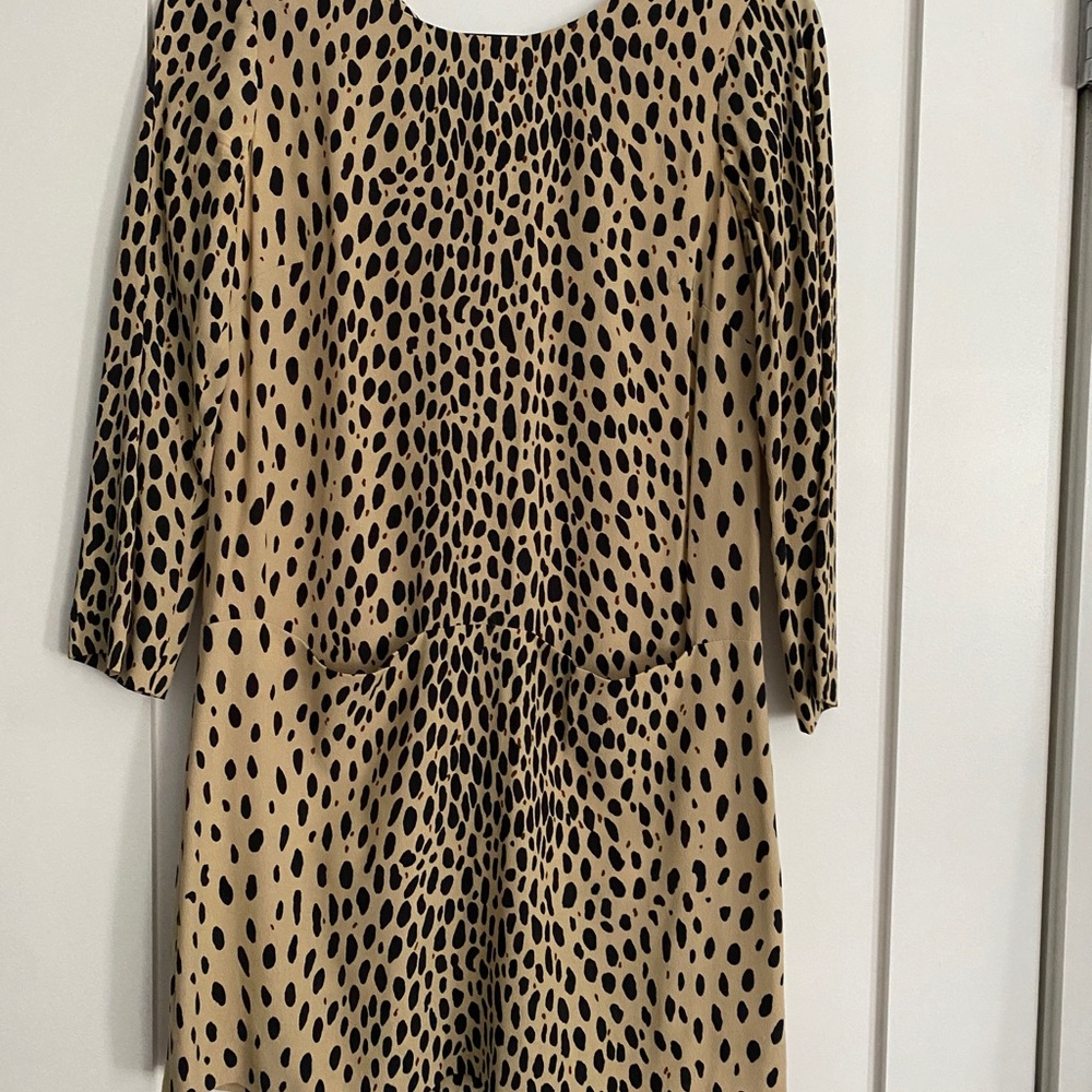 Women’s J Crew Dress Shift Style Cheetah Dress size 00